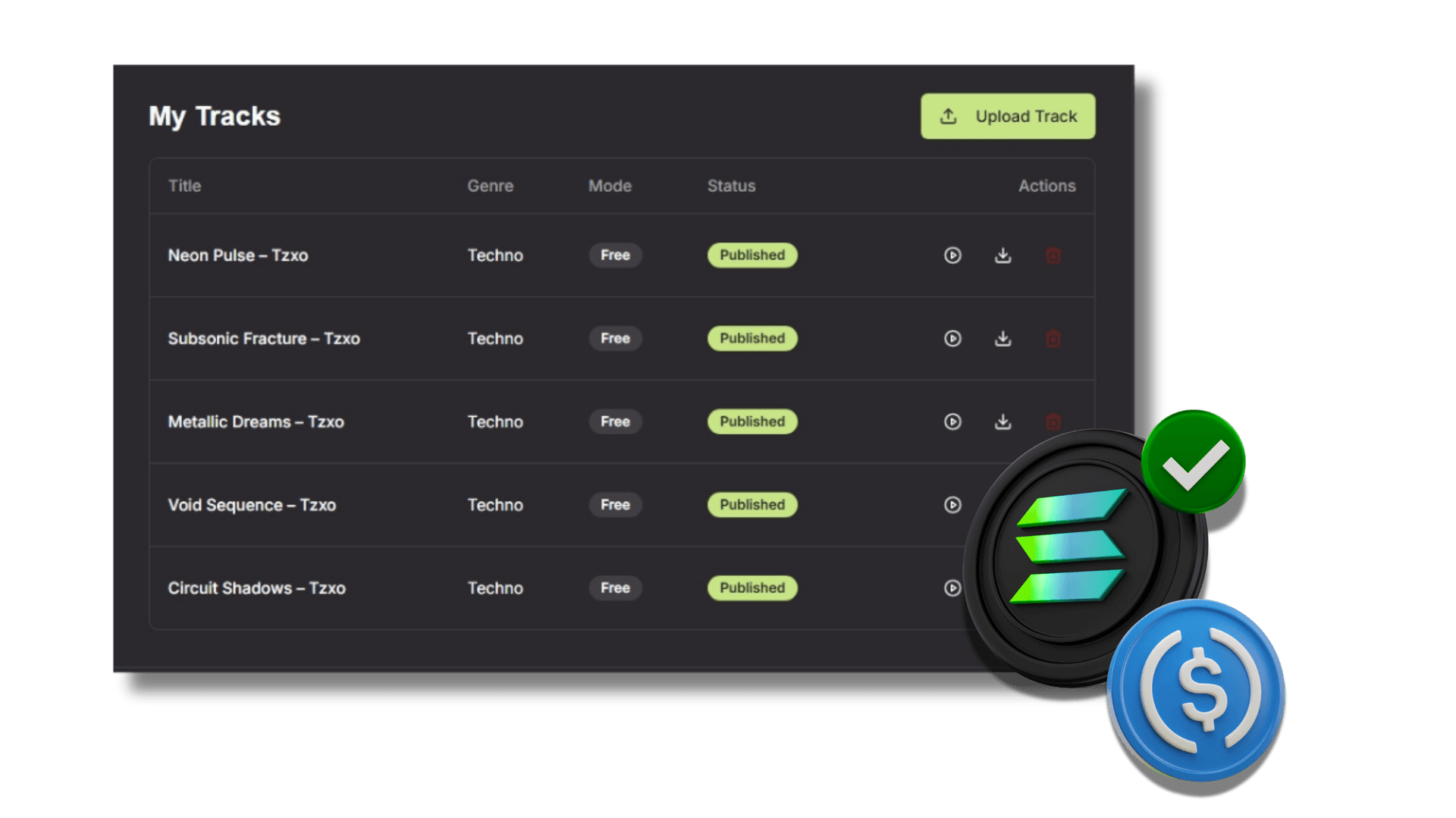 Music player illustration
